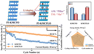Graphical abstract: A synergistic pinning effect in a layer-structured oxide cathode for enhancing stability towards potassium-ion batteries