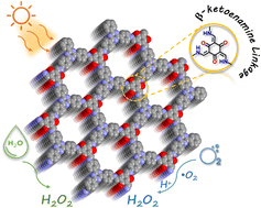 Graphical abstract: Integrating β-ketoenamine linkages into covalent organic frameworks toward efficient overall photocatalytic hydrogen peroxide production