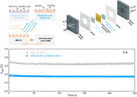 Graphical abstract: Activation of low-cost stainless-steel electrodes for efficient and stable anion-exchange membrane water electrolysis