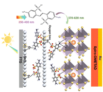 Graphical abstract: Down-converting ultraviolet light using a conductive passivator to enhance the efficiency and stability of perovskite solar cells