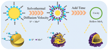 Graphical abstract: Kirkendall effect-assisted synthesis of hollow MoS2 nanospheres with interlayer expansion for improved magnesium diffusion kinetics and durability