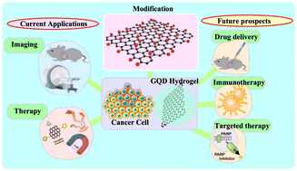Graphical abstract: Recent advances in synergistic use of GQD-based hydrogels for bioimaging and drug delivery in cancer treatment