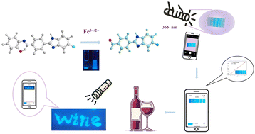 Graphical abstract: A benzimidazole-based ‘turn-on’ fluorescent probe for highly sensitive detection of Fe3+/2+: synthesis, performance, DFT calculations and applications
