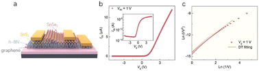 Graphical abstract: Straddling SnSe2/SnS2 van der Waals tunneling heterostructures for high performance broadband photodetectors