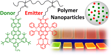 Graphical abstract: Fluorescent polymer nanoparticles containing perylene diimides for application in luminescent solar concentrators