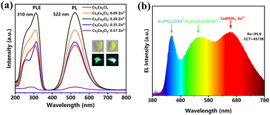 Graphical abstract: Enhancement of photoluminescence quantum yield in lead-free inorganic copper based halide perovskites via zinc doping
