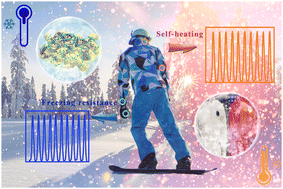 Graphical abstract: Spider-web-structured CNTs/CuS coating-based flexible pressure sensor with extreme self-heating and anti-freezing ability as a safeguard for winter sports