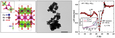 Graphical abstract: Exhibition of magnetic memory effects and exchange bias in nanocrystalline CoSb2O4