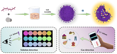 Graphical abstract: The self-assembly of polyacrylic acid nanoparticles induced by non-covalent interactions enhances the response of molecular fluorescent probes to formaldehyde