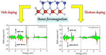 Graphical abstract: Two-dimensional multiferroicity and half-metallicity of the carrier-doped 2H-VSiN3 monolayer