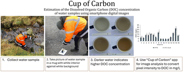 Graphical abstract: Cup of Carbon: smartphone-based analysis of dissolved organic carbon in water for use in citizen science