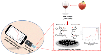 Graphical abstract: A portable electrochemical platform for biorecognition-free detection of ochratoxin A and ascorbic acid for food safety and quality monitoring
