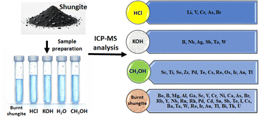 Graphical abstract: The effect of shungite pretreatment on quantitative extraction of metals