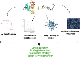 Graphical abstract: A multimodal approach integrating spectroscopy, deep learning guided molecular docking, and molecular dynamics simulation for predictive assessment of pioglitazone to albumin binding for formulation development