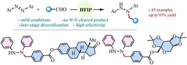 Graphical abstract: Reductive alkylation of azoarenes to N-alkylated hydrazines enabled by hexafluoroisopropanol