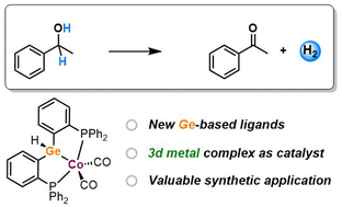 Graphical abstract: Catalytic acceptorless dehydrogenation of alcohols using cobalt(i) pincer complexes supported by a P–GeH–P ligand