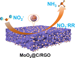 Graphical abstract: MoO2@C nanoparticles decorated on reduced graphene oxide for electrocatalytic nitrite reduction to ammonia