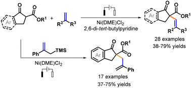 Graphical abstract: Electrochemical dehydrogenative α-vinylation and α-allylation of cyclic β-ketoesters