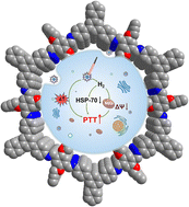 Graphical abstract: A Pd nanoparticle-loaded nanoscale covalent organic framework to enhance tumor therapy by synergistic hydrogen/photothermal therapy