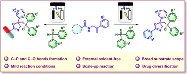 Graphical abstract: Electrochemical synthesis of phosphorylated oxazolines from N-allylamides