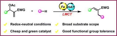 Graphical abstract: Photoinduced iron-catalyzed C(sp3)–H alkylation of simple hydrocarbons with Morita–Baylis–Hillman acetates
