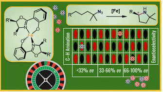 Graphical abstract: Enantioselective C–H amination catalyzed by homoleptic iron salox complexes