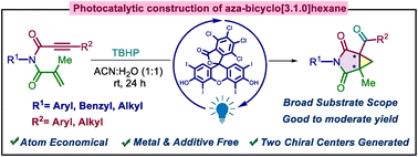 Graphical abstract: Photocatalytic oxidative cyclopropanation of aza-1,6-enynes: construction of 3-aza-bicyclo[3.1.0]hexane derivatives