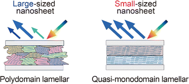 Graphical abstract: Lateral size modulated structural color of aqueous dispersions of titanate nanosheets