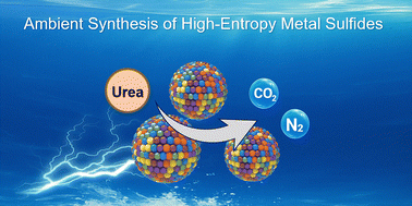 Graphical abstract: Rapid synthesis of high-entropy metal sulfides under ambient conditions as efficient catalysts for the urea oxidation reaction