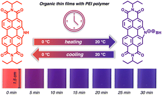 Graphical abstract: Tunable thermochromism in N-annulated perylene diimide thin films
