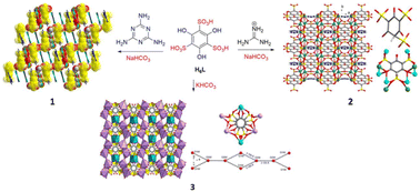 Graphical abstract: Influence of organic and alkali metal cations over a crystal lattice of the benzenetrihydroxy trisulfonate ligand