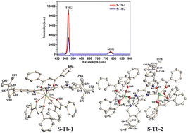 Graphical abstract: Impact of nuclear number on SHG and THG performances: a comparative study of chiral mono- and dinuclear TbIII complexes with identical organic ligands