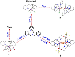 Graphical abstract: Base- and anion-regulated synthesis of dysprosium compounds