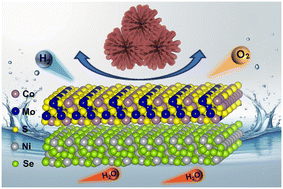 Graphical abstract: Heterostructure design of CoMoS2/NiSe2 enabled electric field engineering toward efficient water electrolysis