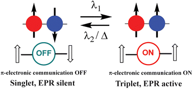 Graphical abstract: Photoswitchable organic magnetic materials