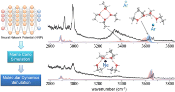 Graphical abstract: Linear–cyclic isomer competition in protonated ethanol–methanol clusters probed by infrared spectroscopy and deep-learning structural and dynamical simulations
