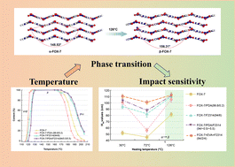 Graphical abstract: Phase-transition-mediated impact desensitization of FOX-7 at elevated temperatures