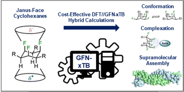 Graphical abstract: Performance of semiempirical DFT methods for the supramolecular assembly of Janus-face cyclohexanes