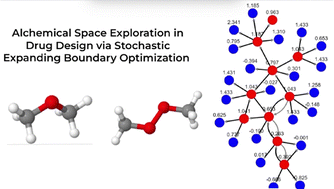 Graphical abstract: Alchemical space exploration in drug design via stochastic expanding boundary optimization search