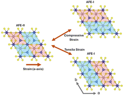 Graphical abstract: Strain-tunable antiferroelectricity in 2D CuCrP2S6 for high-performance neuromorphic devices