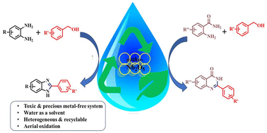 Graphical abstract: ortho-Nb2O5 as a recyclable heterogeneous catalyst for the synthesis of 2-substituted benzimidazoles and quinazolinones in an aqueous medium via oxidative dehydrogenative coupling