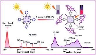 Graphical abstract: Synthesis and studies of meso-3-pyrrolyl BODIPYnyl porphyrins