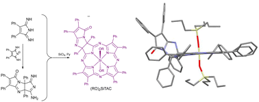 Graphical abstract: Silicon(iv) tetraazachlorin – an unusual cycloaddition product from 3,4-diphenyl-1H-pyrrole-2,5-diimine