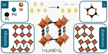 Graphical abstract: Relating structure, composition, and spin crossover properties in Hofmann complexes