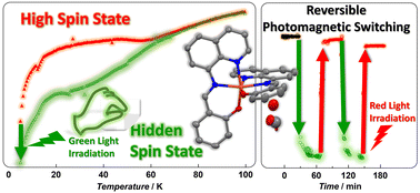 Graphical abstract: Hidden spin state accessed by light irradiation in an iron(iii) high-spin complex