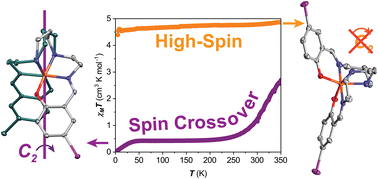 Graphical abstract: Symmetric and asymmetric ligands for FeIII spin crossover – the influence of the C2 axis