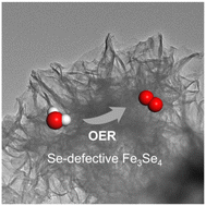 Graphical abstract: Unraveling the role of Se defects in Fe3Se4 for the electrocatalytic oxygen evolution reaction