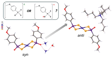 Graphical abstract: Solving the P–O/P–OH riddle: direct synthesis and neutron diffraction characterization of dianionic dithiophosphonates