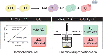 Graphical abstract: Growing Li2O2 surfaces on discharge cause electrolyte degradation and capacity loss in Li–O2 batteries