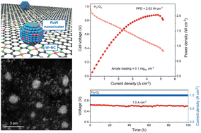 Graphical abstract: Ultra-low-loading RuW nanoclusters coupled with W single atoms for efficient anion exchange membrane fuel cells
